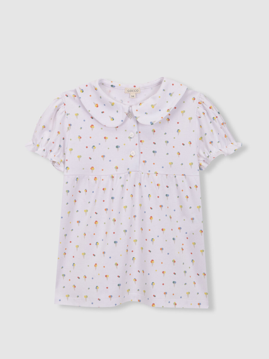 Pijama Estampado Helados Blanco