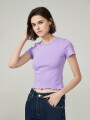 Remera Yali Lila Grisaceo