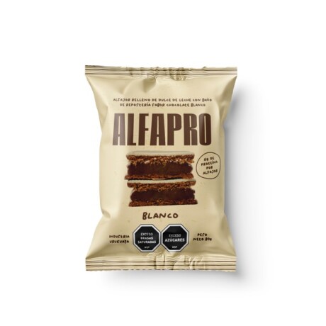 Alfapro Alfajor Protéico Chocolate Blanco caja x 8 unidades Alfapro Alfajor Protéico Chocolate Blanco caja x 8 unidades