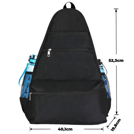 Mochila Bolso Raquetero Profesional Raquetas Tennis Negro