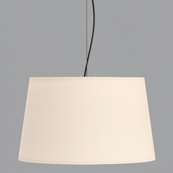 Colgante pantalla de tela blanco E27 Ø420mm STILO BA0220