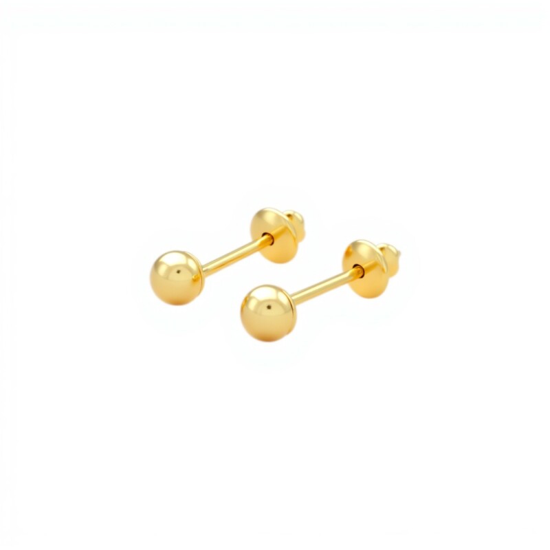 Abridores Bolita-Oro 18k-Sin piedra-AB9534 sinpiedra