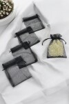 Pack x 100 - Bolsas organza 8x11 cm NEGRO