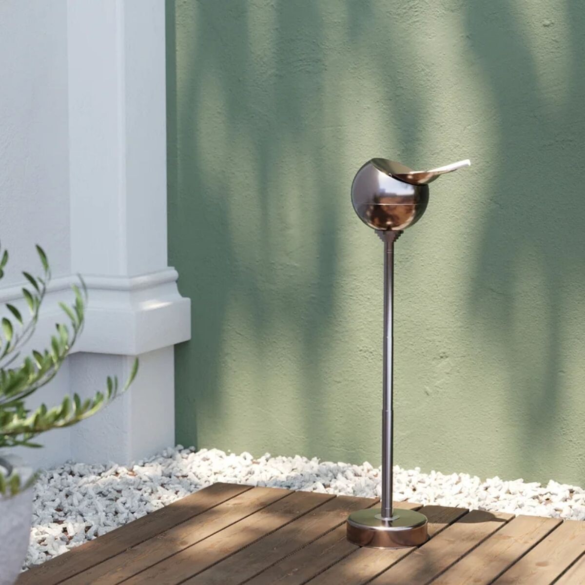 CENICERO SPHERIC CHROME Plateado 