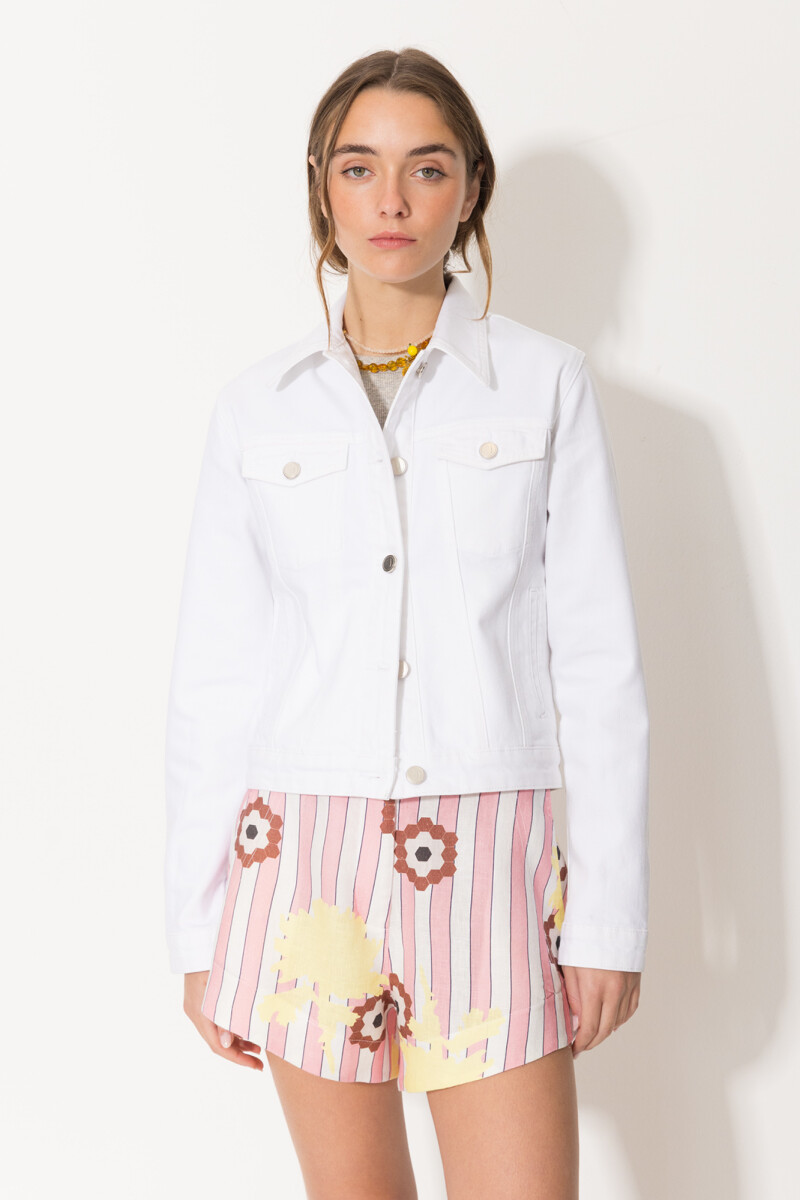 CAMPERA TRUCKER WHITE Blanco