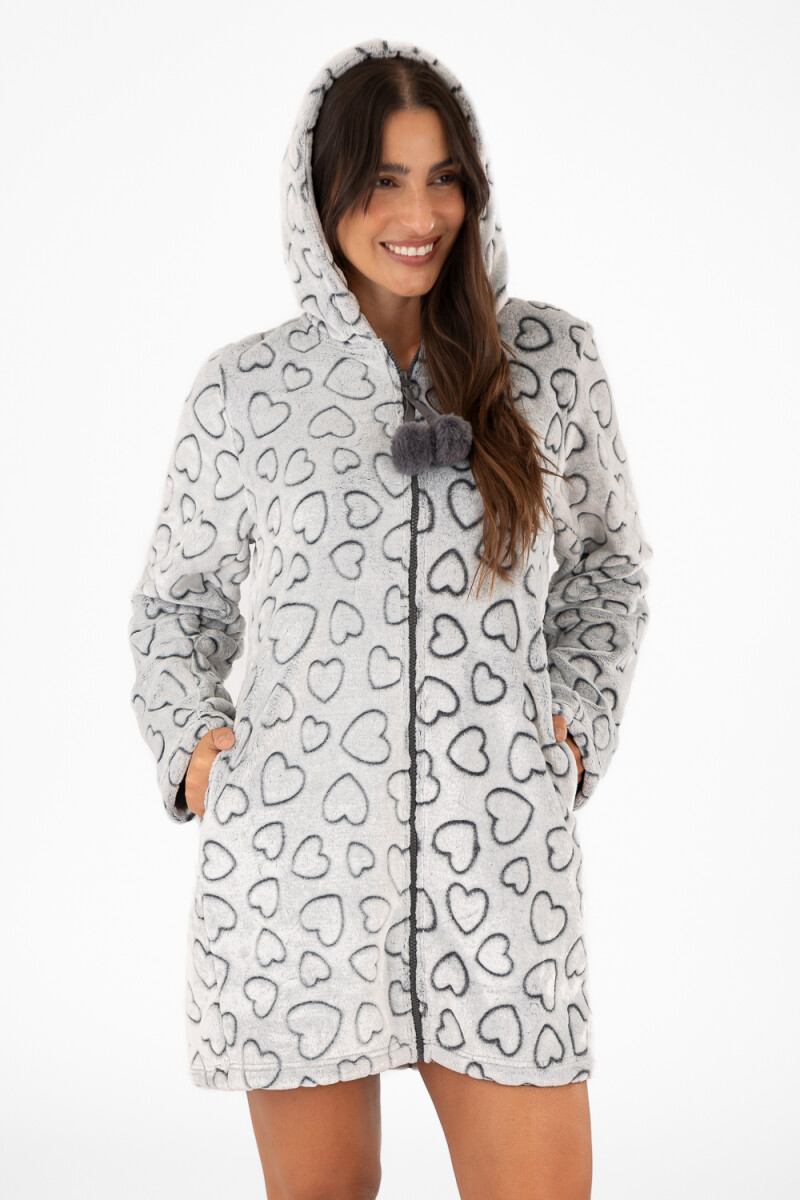 Bata pom heart Gris
