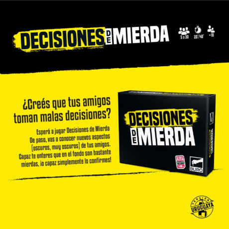 Juego de cartas Decisiones De Mi3rda