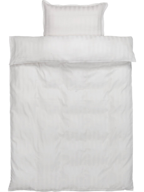 Juego funda nórdica satén NELL 155x220 blanco Juego funda nórdica satén NELL 155x220 blanco