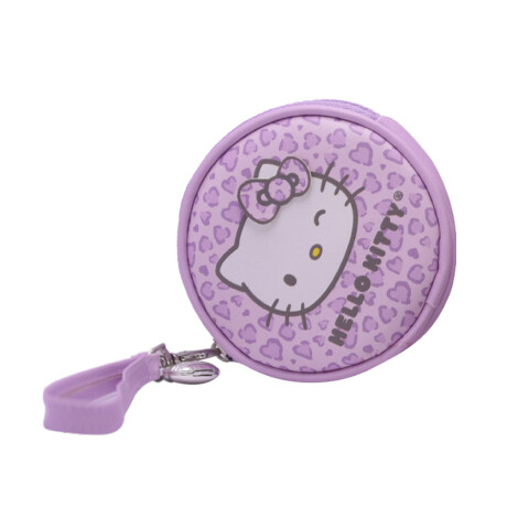 Monedero animal print Hello Kitty lila