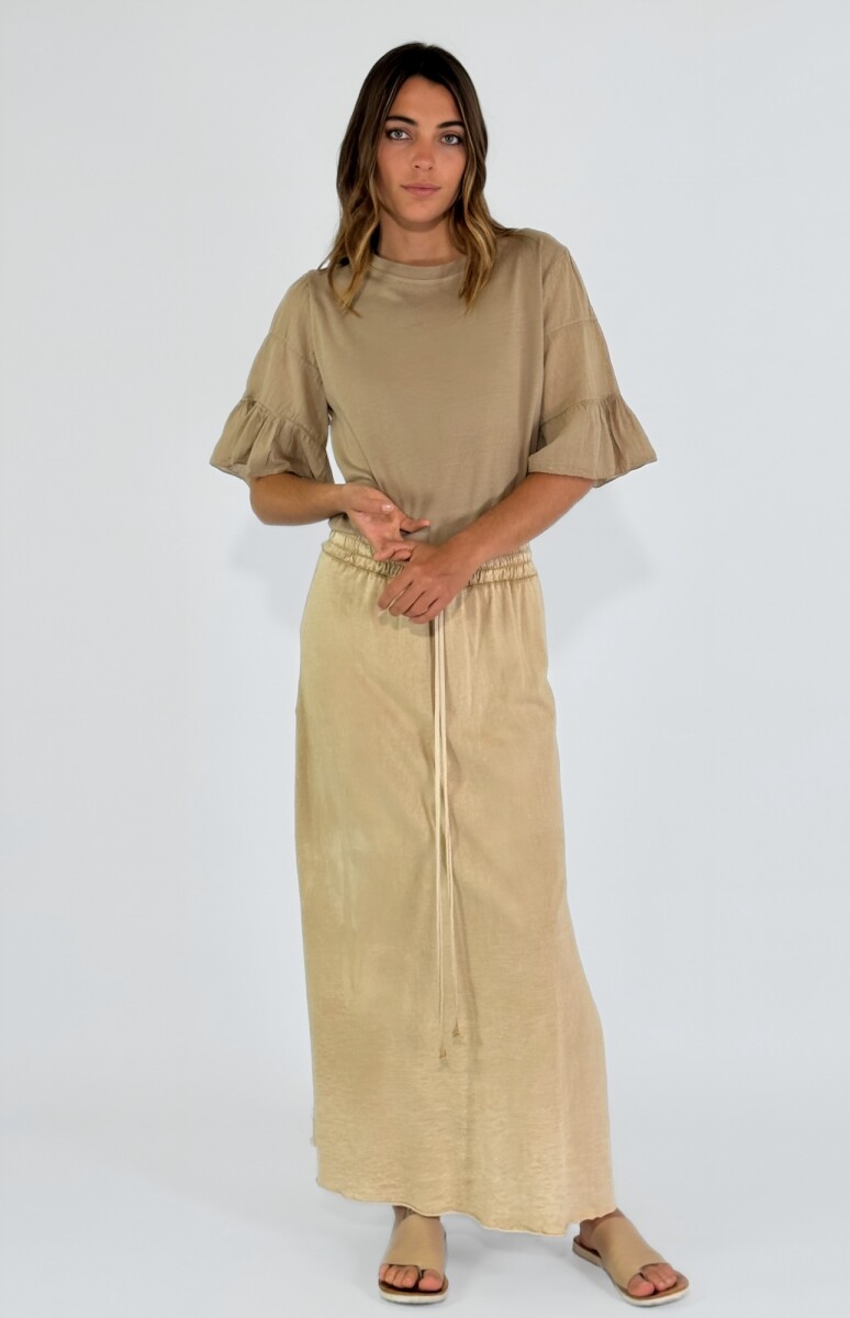 POLLERA TANGER - CAMEL 