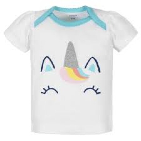 Set Body, pollera-short, remera y calza Unicornio