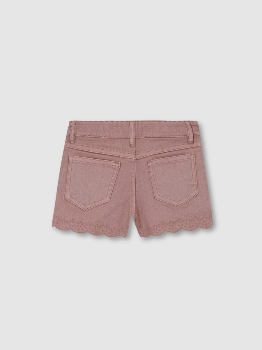 Pantalon Corto Openwork Rosa