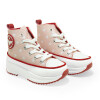 Championes Disney DC Bota c/plat Wonder Woman de Niños - WWICFW25020 Rosado