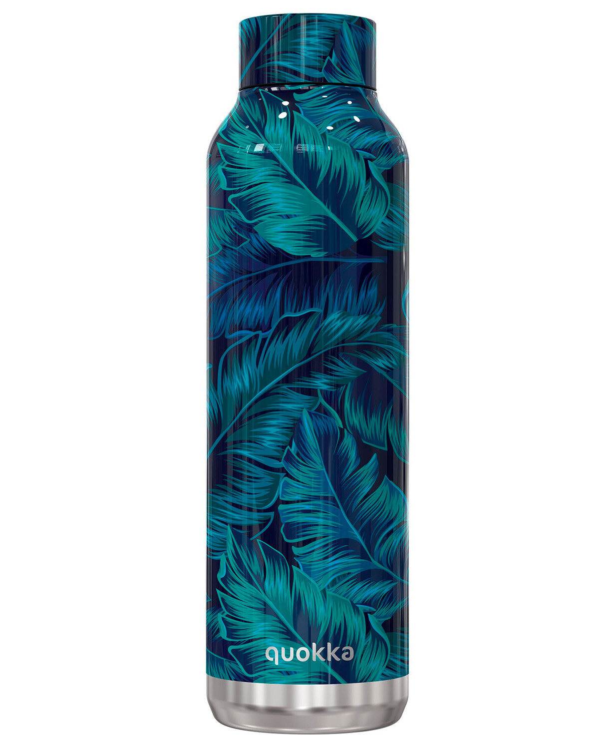Quokka Solid - Tropical 630 ML | Botellas De Agua Acero Inoxidable Sin BPA  |Botella Térmica De Doble Pared - Mantiene el frío y el Calor para Niños y