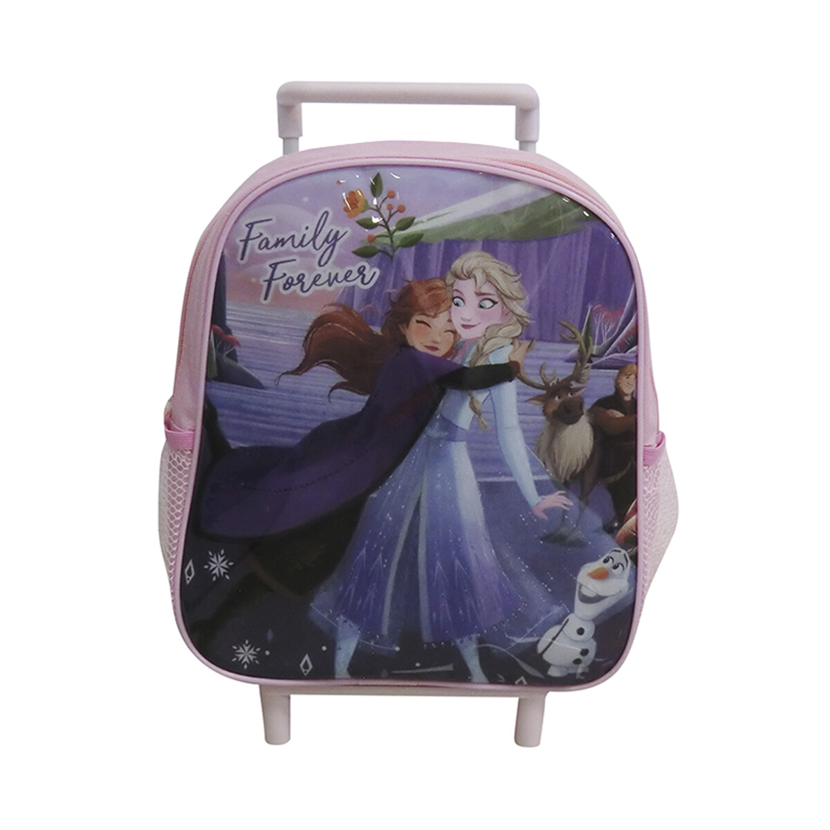 Mochila infantil con carro de Frozen Licencia Oficial - ROSA 