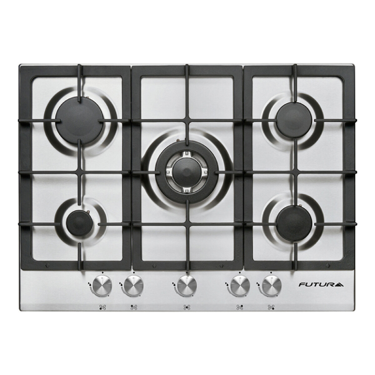 ANAFE FUTURA A GAS INOX 5 QUEMADORES FUT-AG700X-5 - acero inoxidable 