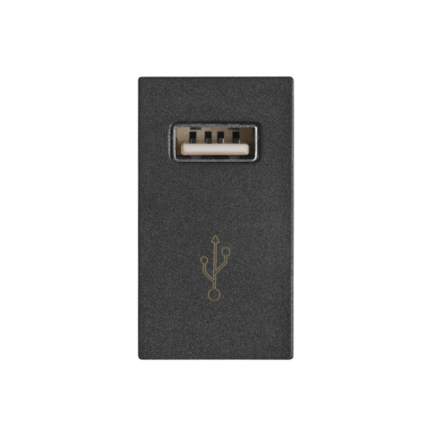 Módulo cargador USB 230V 1A 5Vdc - Duomo grafito C56478