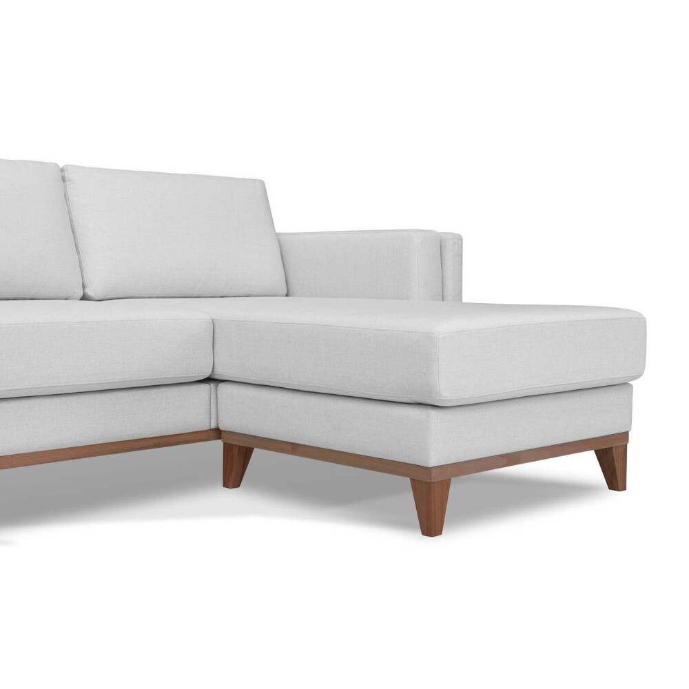 SILLÓN CON CHAISE 3 CUERPOS TELA-PREMIUM GRIS EASY CLEAN LUXOR PREMIUM GRIS CLA