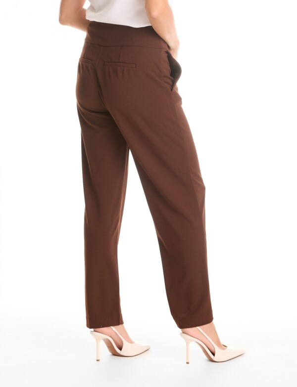 Pantalon Pull On Hebillas MARRON