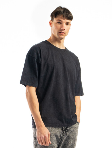 Remera Algodón Oversized Negro