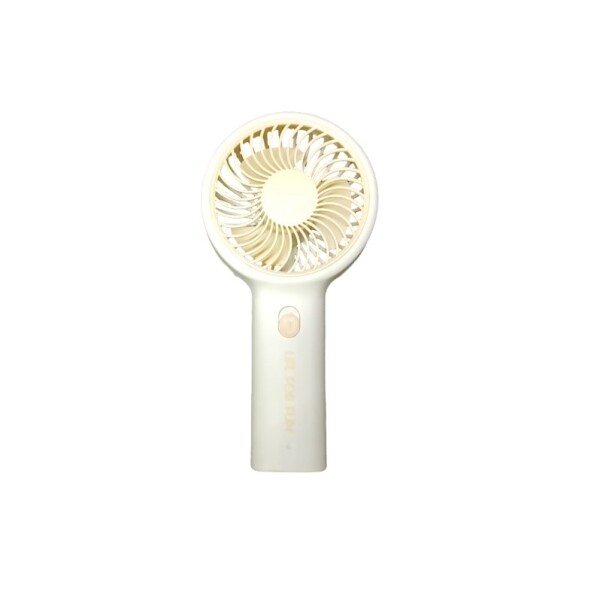 Ventilador mini con soporte amarillo