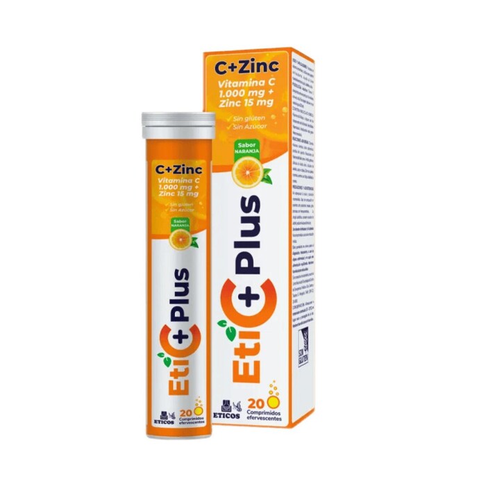 ETICPLUS C 1000mg+ZINC 15mg x20 UN EFERV única
