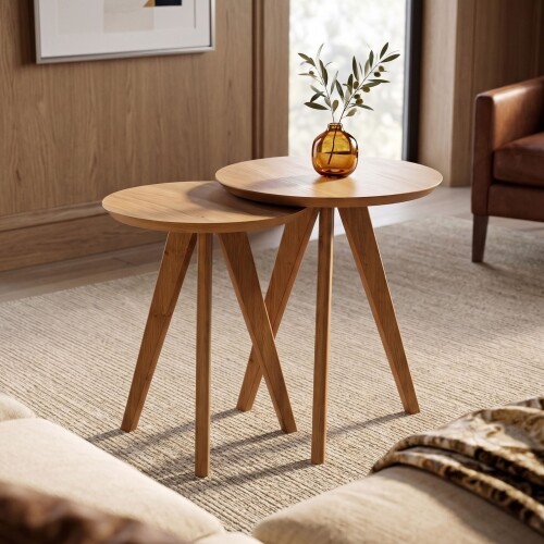 Mesa Lateral Classic - Conjunto - Línea Manhattan Natural