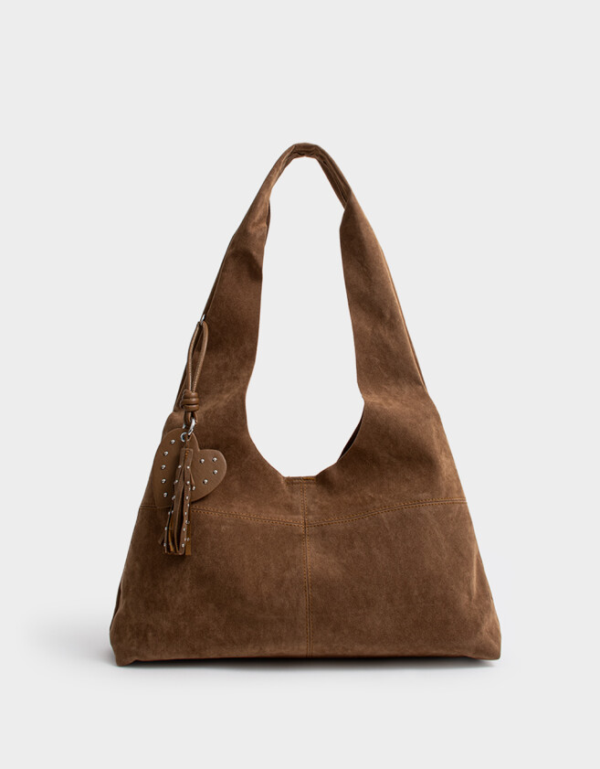 Saca Cartera Saca Suede Camel - Marron Camel