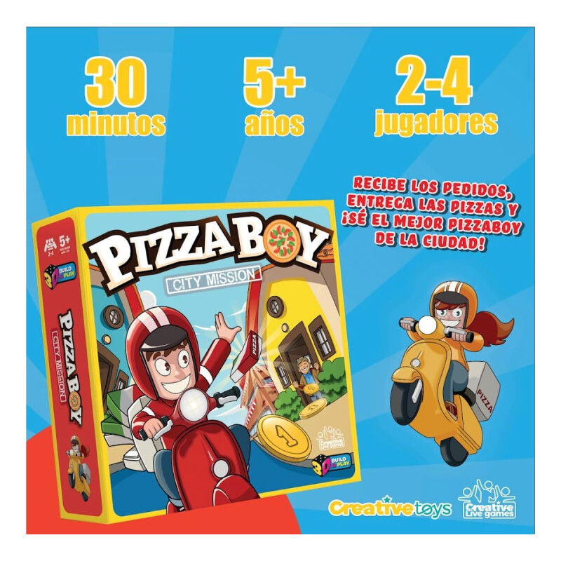 Pizza Boy City Mission Juegos de Mesa Pizza Boy City Mission Juegos de Mesa