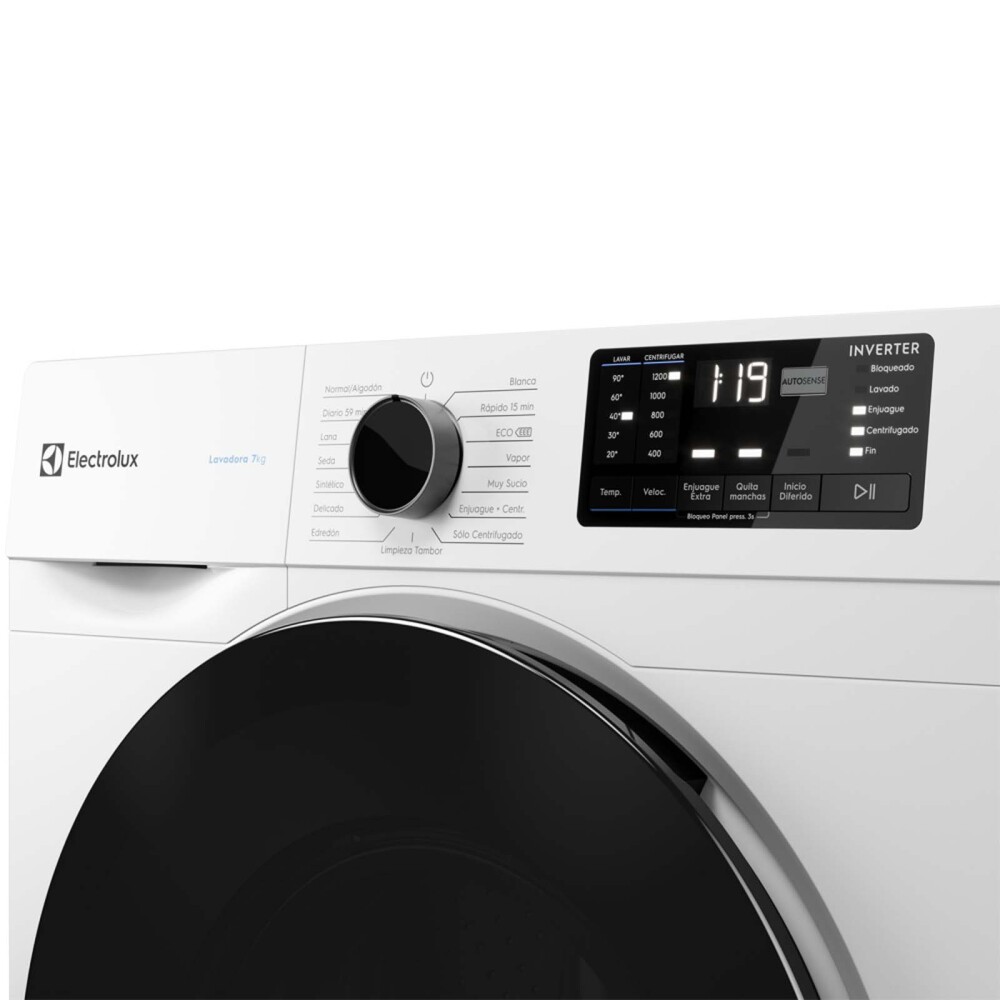LAVARROPAS ELECTROLUX 7-KG BLANCO ELAF207W INVERTER