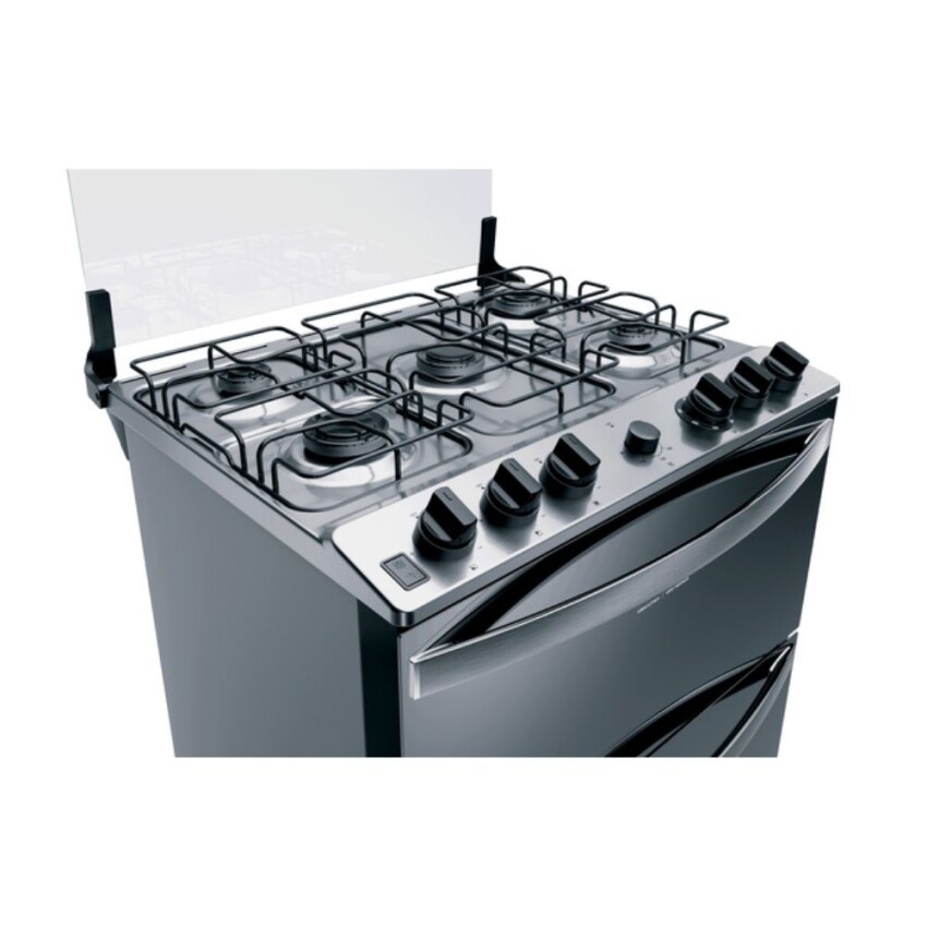 Cocina Whirlpool 5H WFD5 doble horno negra Cocina Whirlpool 5H WFD5 doble horno negra