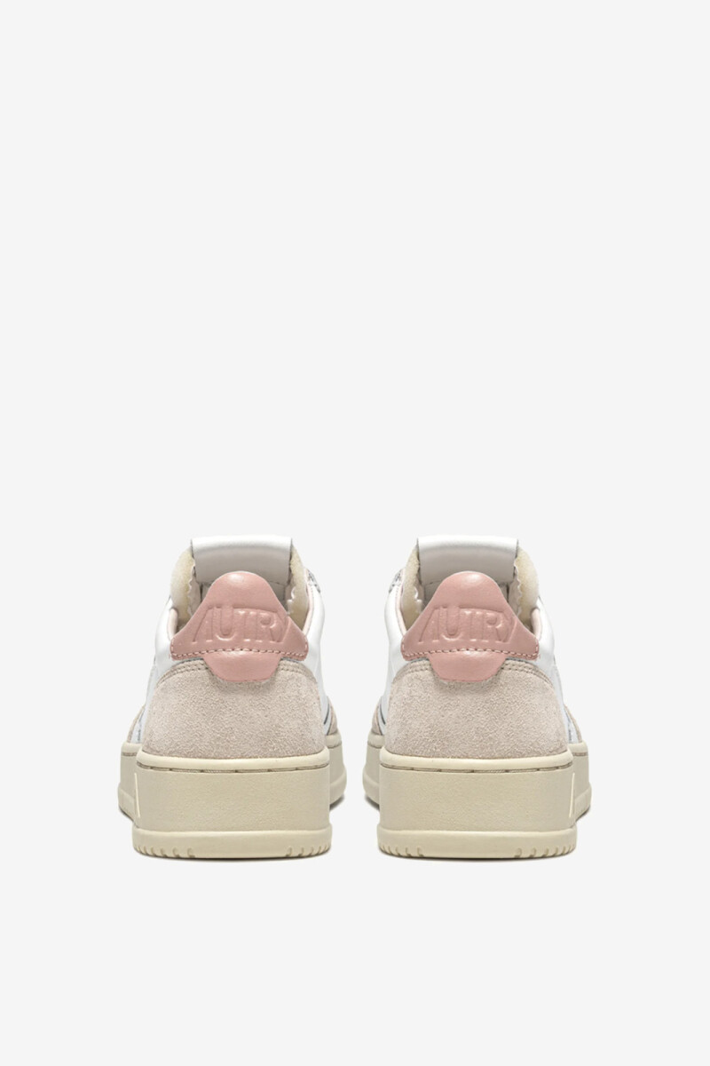 MEDALIST LOW WOM LEAT/SUEDE WH Blanco
