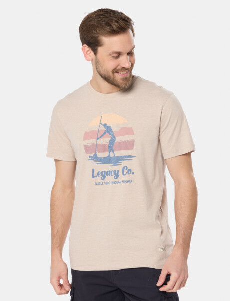 REMERA ESTAMPADA Beige