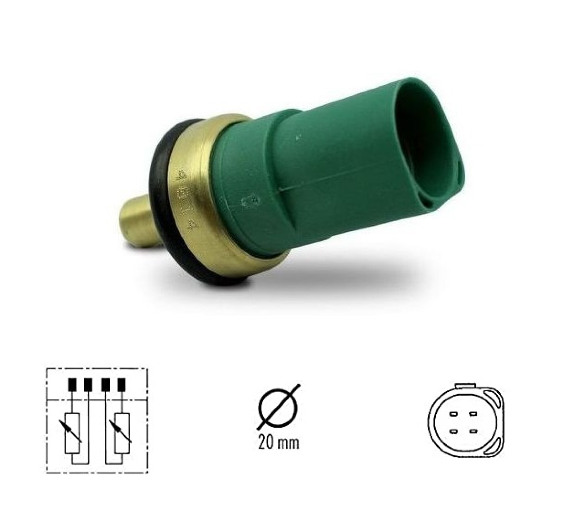 BULBO DE TEMPERATURA GOL G5 / GOL 1.0 04/... FOX / POLO / SURAN 04 ...