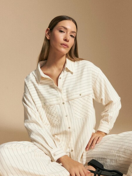 CAMISA ALLIE ORBITA CRUDO