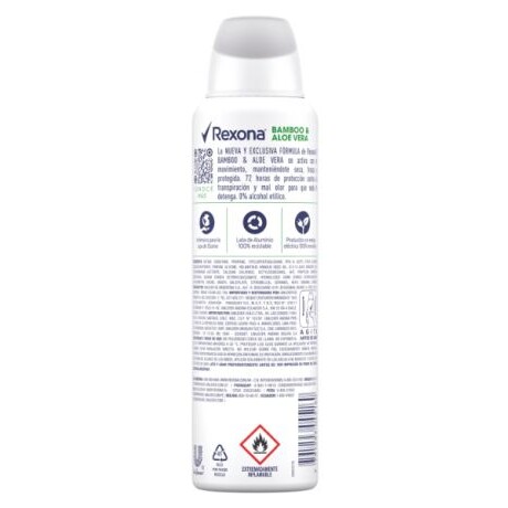 REXONA DESODORANTE EN AEROSOL WOMAN BAMBOO&ALOE VERA 150ml REXONA DESODORANTE EN AEROSOL WOMAN BAMBOO&ALOE VERA 150ml