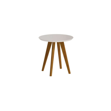 Mesa Lateral Con Espejo Lnea Manhattan Gris Oscuro Blanco