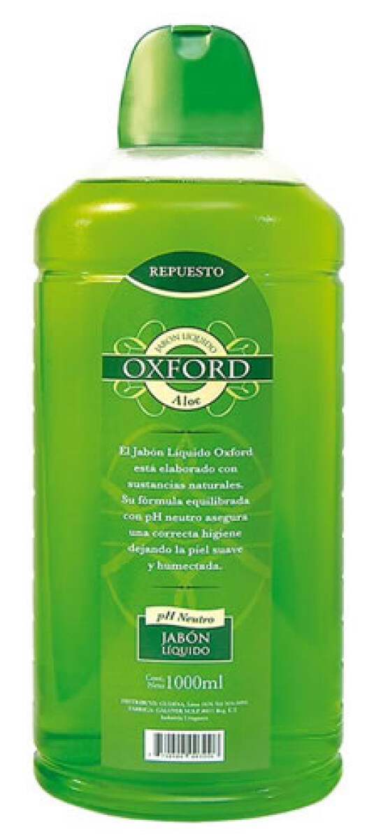 Jabón Oxford Aloe 1 Litro – Jabón Líquido
