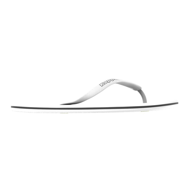 Sandalias Slides Logo Belkem Unisex White-black-black