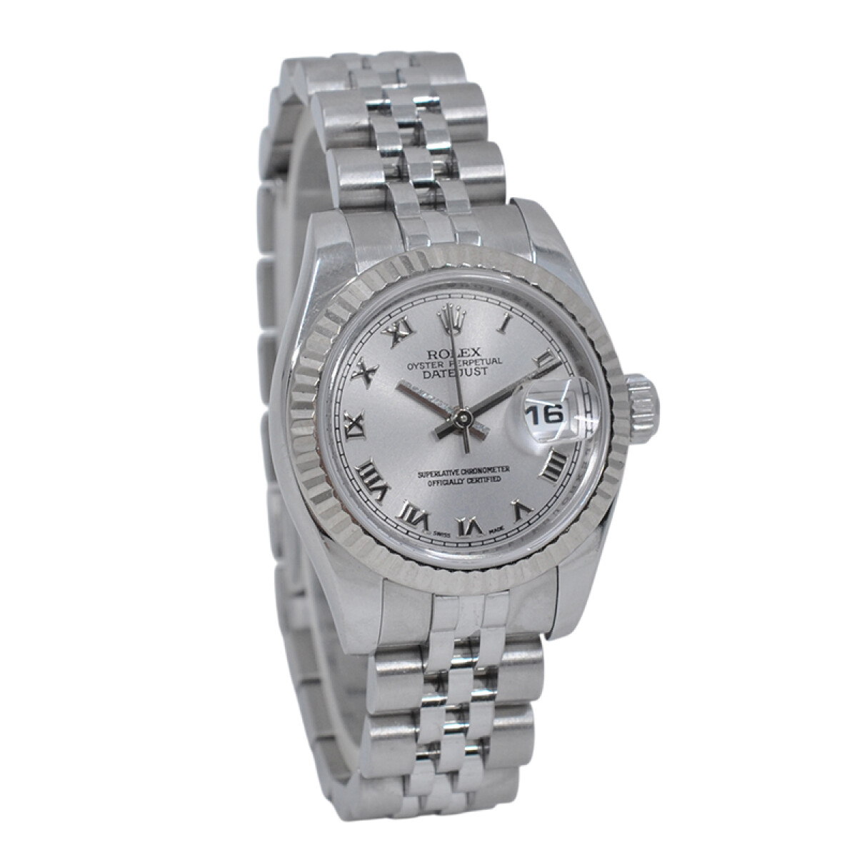 Rolex Datejust dama 179174 año 2006 acero inoxidable con estuche 