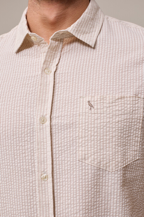CAMISA M/C ESTURA POLANCO Beige