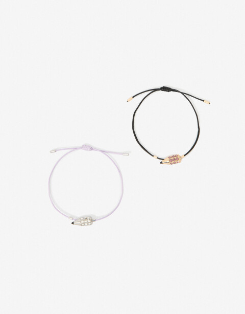 Pulseras Flexibles Sets Back to school Set De Pulseras Flexibles Dijes Lapices - Dorado