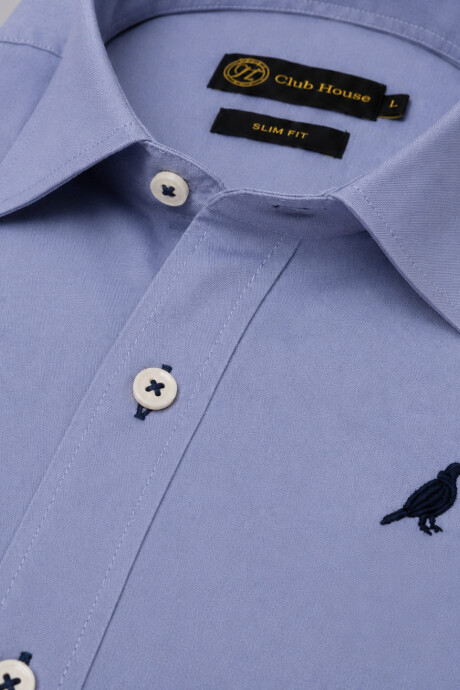 Camisa Cotton Twill Slim Fit Steel