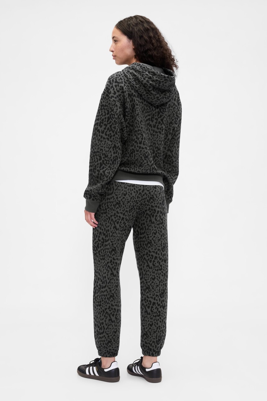 Canguro Logo Gap Mujer Charcoal Leopard