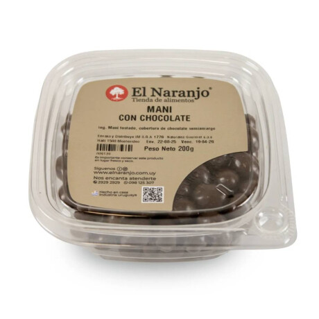 Mani Con Chocolate El Naranjo 200 Grs Azucarados