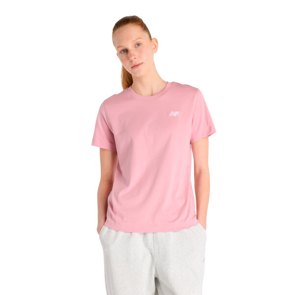 Remera Manga Corta New Balance de Mujer - WT41222PTF Rosado