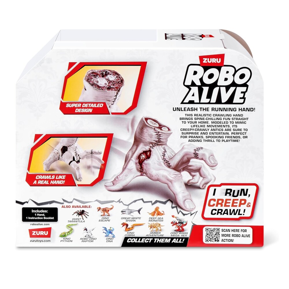 Mano Robótica de Terror ZURU Robo Alive Horror Running Hand ROBO ALIVE - MANO DEL HORROR