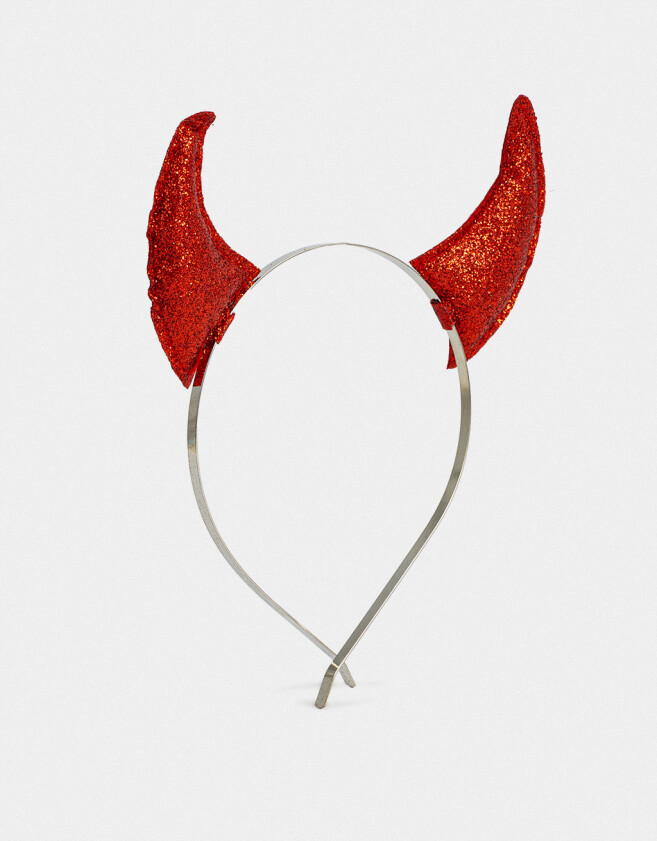 Vinchas Rígidas Halloween Vincha Metálica "halloween" - Rojo Medio