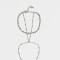 Pulseras Flexibles Pulsera Flexible Con Anillo Unido - Plateado