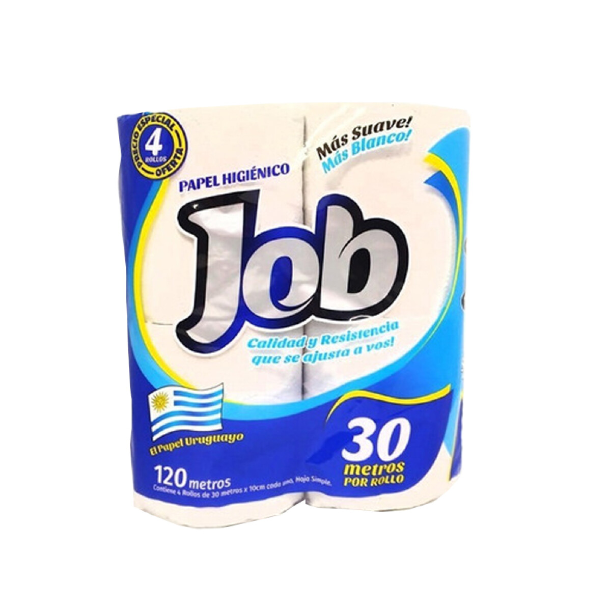 Papel Higiénico JOB 4 Rollos 30m 